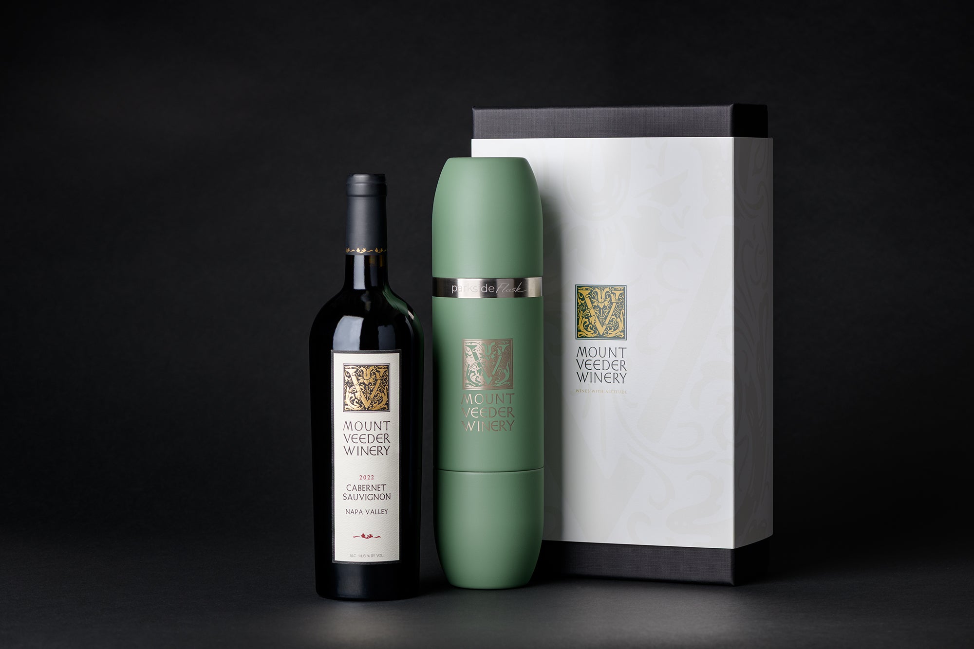 Mount Veeder Winery & High Camp Flasks Set