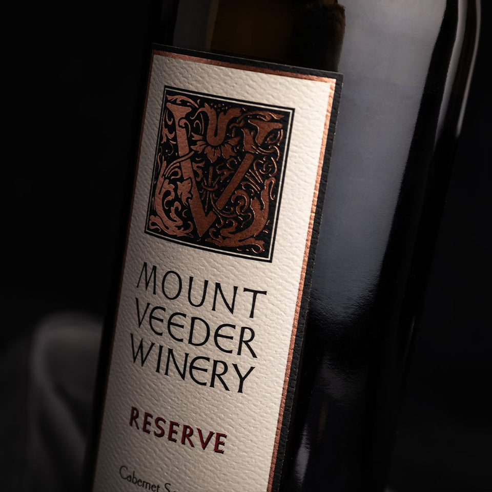 Mount Veeder Reserve Red Blend label close up